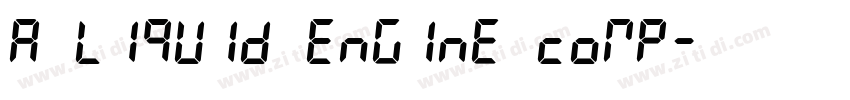 A Liquid Engine Comp字体转换